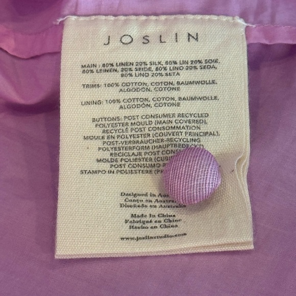 Joslin Harlee Midi Skirt Silk Linen Organza NWT Bubblegum Pink Size XS - Picture 11 of 13